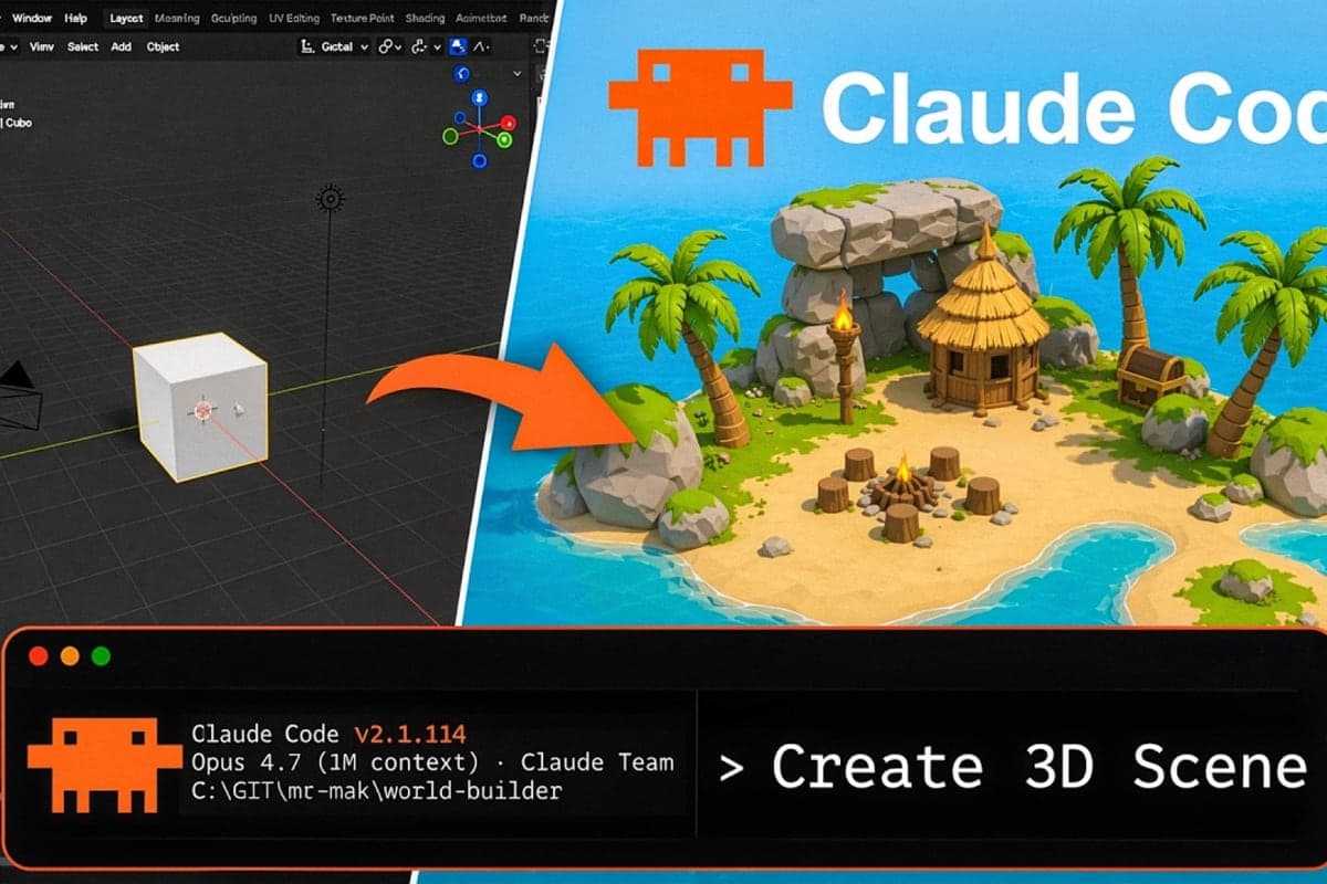 Claude Code Took Over Blender and Created This...